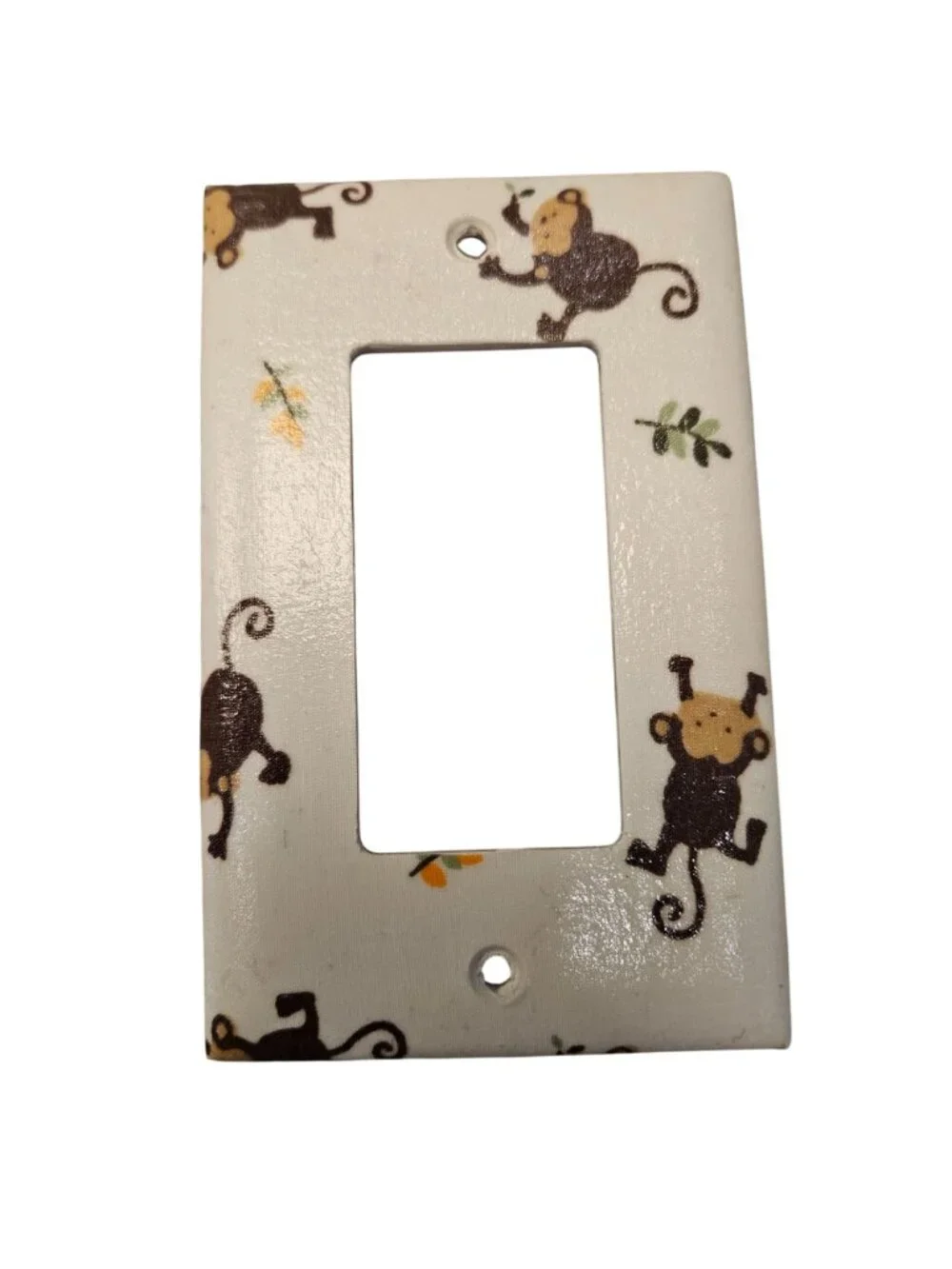 Monkey Theme Double Single Light Switch plastic Covers Jungle Decor Baby nursery